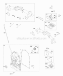 Intake Manifolds Crankcase Cover Diagram and Parts List for 542477-0116-E1  Briggs and Stratton Engine